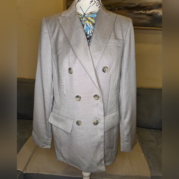 Jones New York Jackets & Blazers - NWOT Jones New York Collection Double-Breasted Men's Blazer - Gray - Size 6